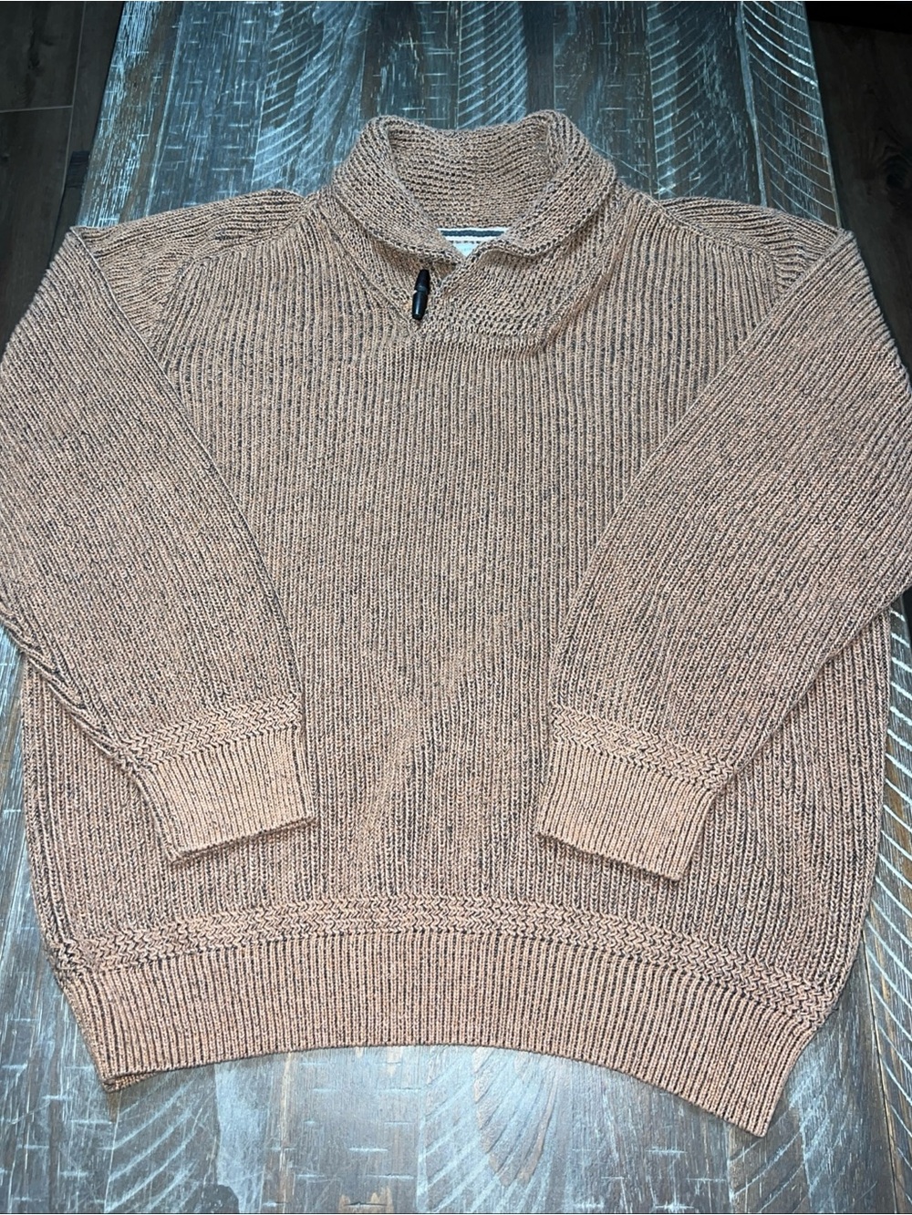 Weatherproof Vintage Men’s Fisherman Shawl Collar Pullover Sweater XXL
